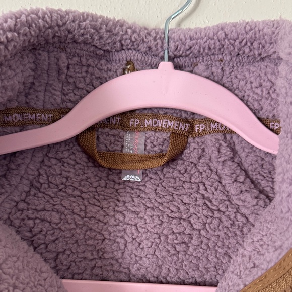 FP Movement Purple and Brown Fleece Pullover - Picture 3 of 6